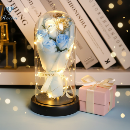 LED Flower Dome Light – Eternal Bouquet Gift for Her
