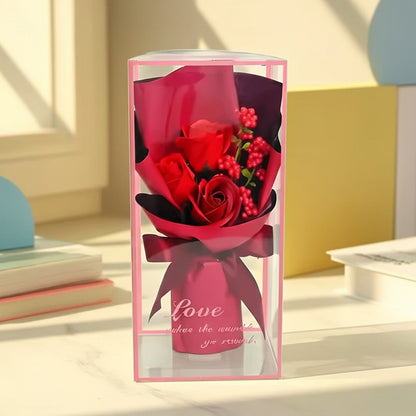 LED Red Rose Gift Box – Romantic Forever Flower Light for Home Décor